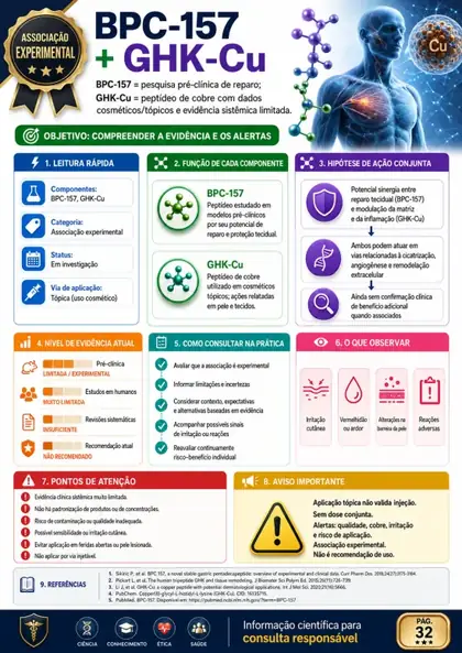 Amostra da combinação BPC-157 com GHK-Cu